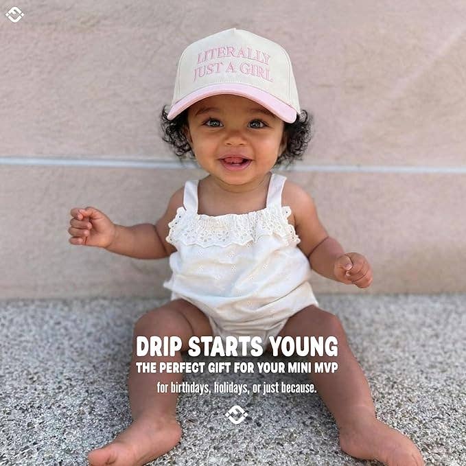 Literally Just a Girl kids trucker hat