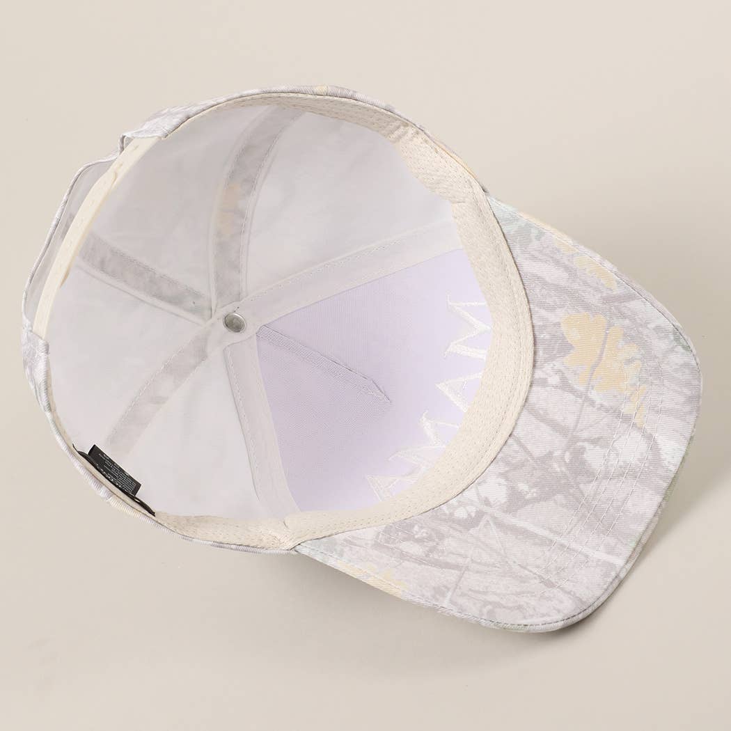 MAMA Letter Embroidery Real Tree Camo Baseball Cap