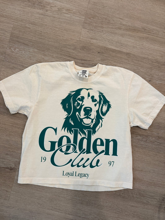 Golden club tee