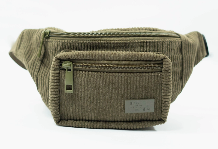 Toddler Belt Bag (corduroy & sherpa)