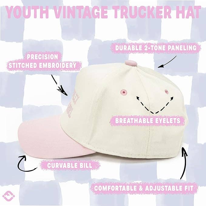 Literally Just a Girl kids trucker hat