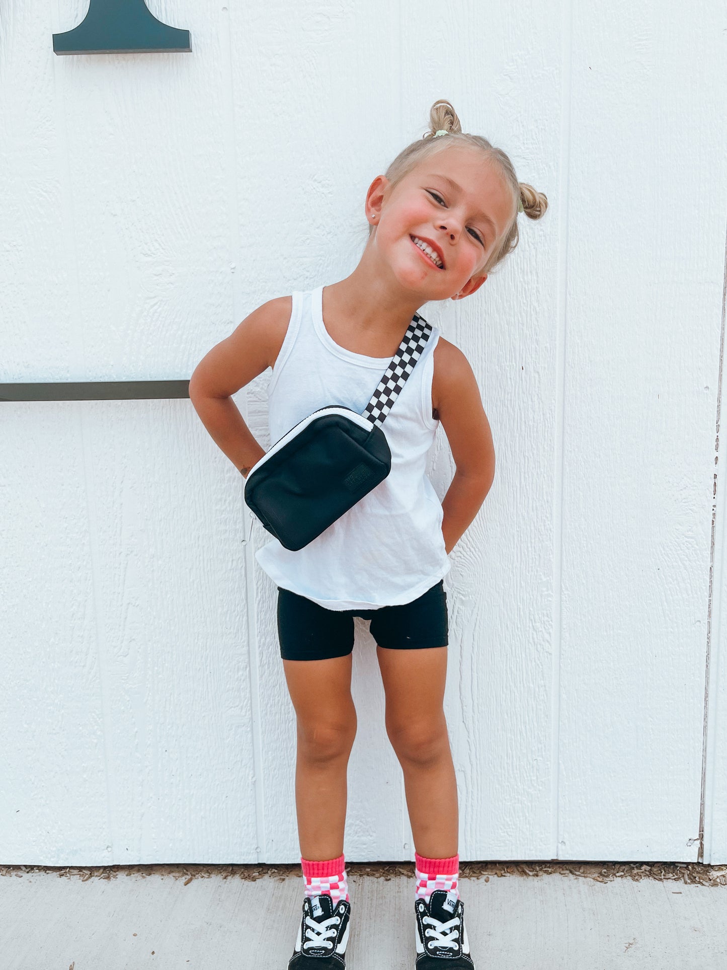 Checkered Belt bag